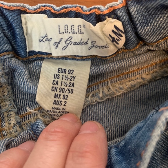 H&M boys jean shorts 1 1/2-2 yr baby denim 2T - Picture 3 of 3